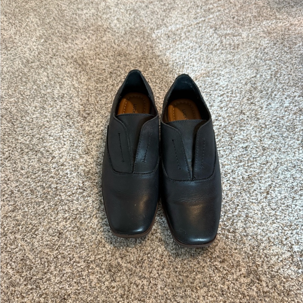 Lucky Brand Women's Black Slip-On Loafers
